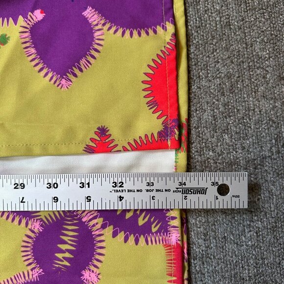 Laagam Lea Midi Dress Colorful Maximalist Green Purple Red Size X-Small - Picture 6 of 9